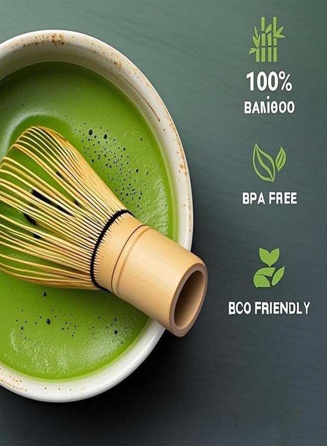 Qlect Traditional Bamboo Matcha Whisk (Chasen),Handmade 100% Natural Bamboo Tea Accessory - Authentic Japanese Matcha Frothing - Image 4